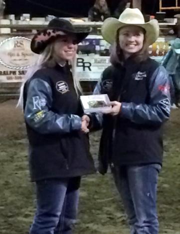 Taylor Greig and Holy Moley Hang on 2015 IRCA World Champion Barrel Racing and 2015 Rookie Cowgirl