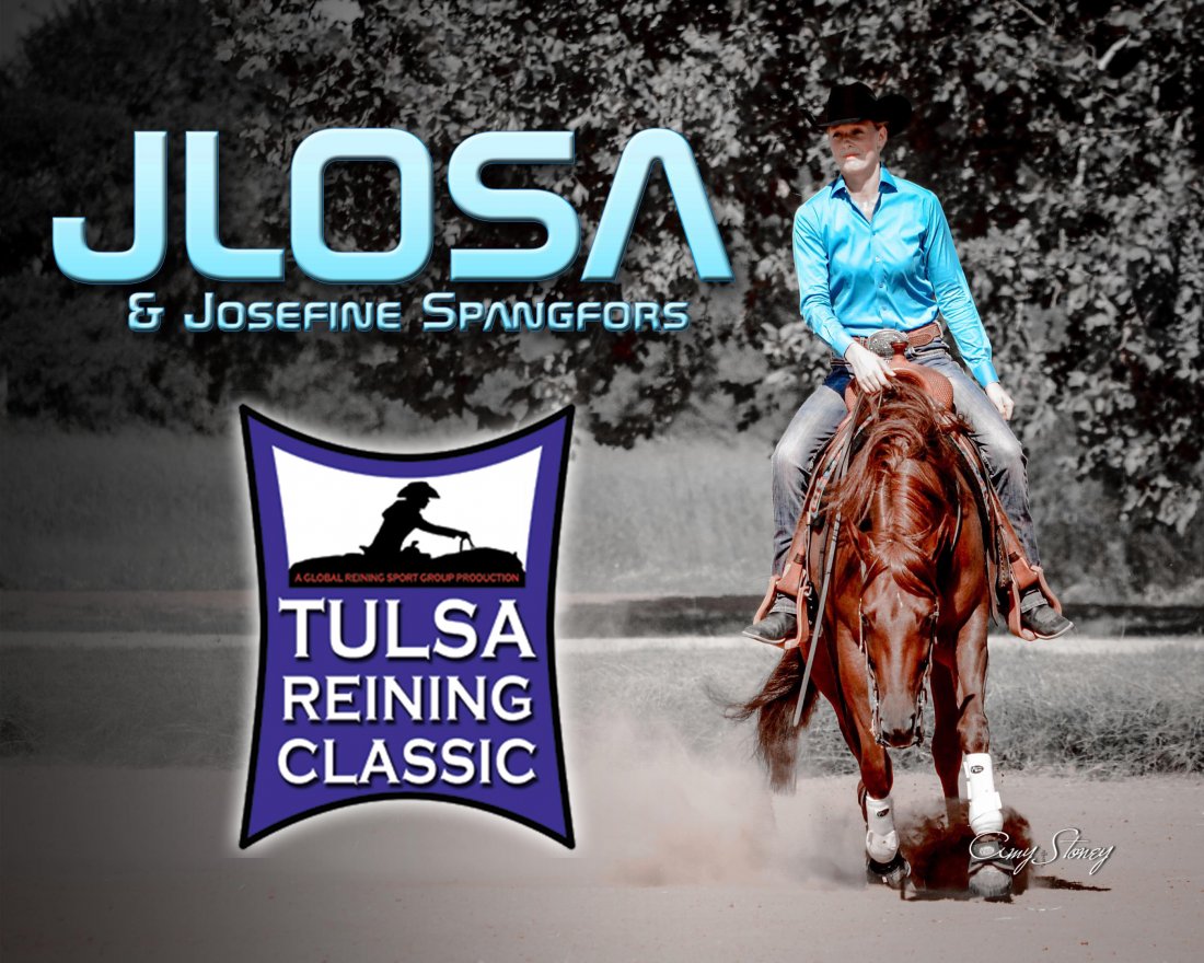 Jlosa owned by Euro-Vets earning  the Reserve Futurity Champion Title  in the L1 and placed in all divisions with a top 5 in the L4 at the Tulsa Reining Classic