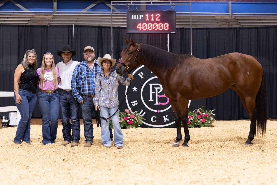 4th HIGH SELLER of the PINK BUCKLE STALLION OWNERS SELECT SALE
$400,000